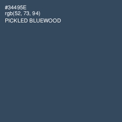 #34495E - Pickled Bluewood Color Image